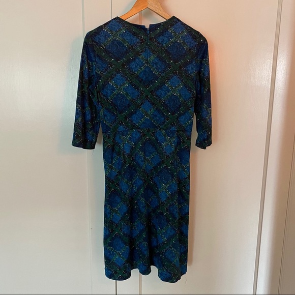 VTG 60’s Day Dress in Mod Scottish Plaid Size m-l - Picture 8 of 13